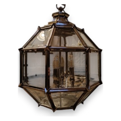 Lanterne hexagonale modèle OWEN chromée