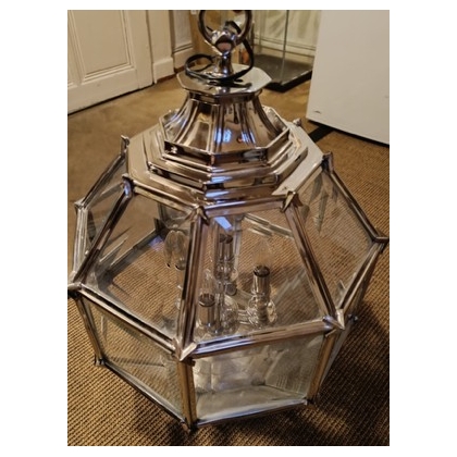 Lanterne hexagonale modèle OWEN chromée