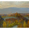 Painting entitled ‘L’Aubonne’, signed V. GILLIAND, 1922