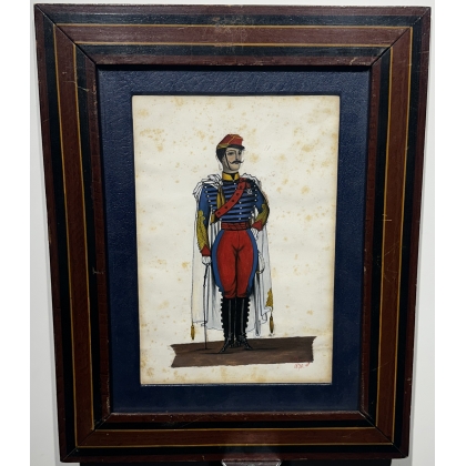 Paire de gravures "Armée Française"