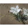 Aquarelle "Lys blanc" signée E. GUINAND