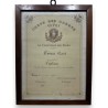 Engraving: ‘Cadet Certificate’