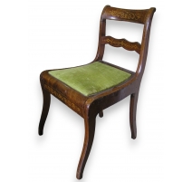 Chaise Louis-Philippe en acajou