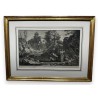 Gravure "La jeune Napolitaine a la pèche"