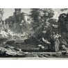 Gravure "La jeune Napolitaine a la pèche"