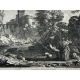 Gravure "La jeune Napolitaine a la pèche"
