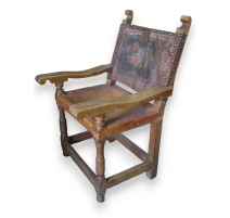 Fauteuil colombien vers 1800, bois