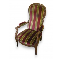 Fauteuil Voltaire en noyer