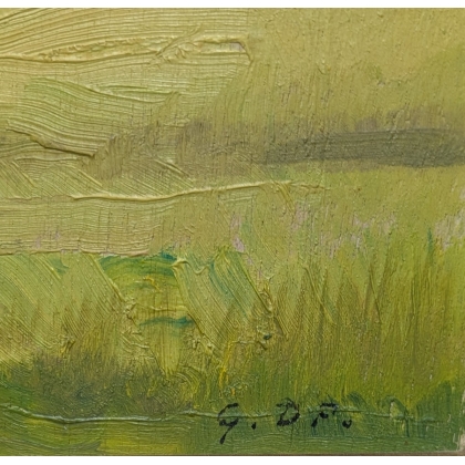 Painting entitled ‘Corcelles-près-Concise’, signed G. DP.
