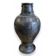 Vase en métal à incrustations d'argent