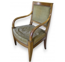 Fauteuil Directoire en noyer