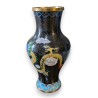 Vase en bronze cloisonné Dragons