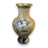 Vase en bronze cloisonné Fleurs