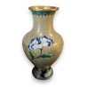 Vase en bronze cloisonné Fleurs