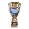 Vase \"Vue du Pont Royal\" en porcelaine de Paris