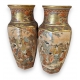 Paire de vases en porcelaine Satsuma