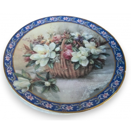Assiette \"Magnolias\" par Lena Liu
