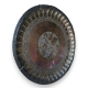 Plat perse en cuivre repoussé
