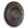 Plat perse en cuivre repoussé
