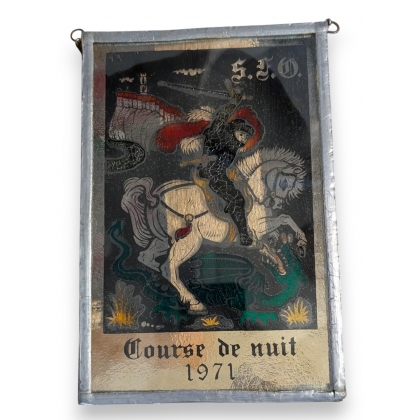 Vitrail \"Course de nuit 1971\"
