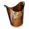 Copper wastepaper basket