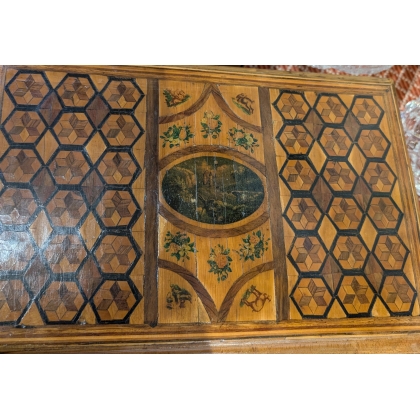 Coffret en bois marqueté