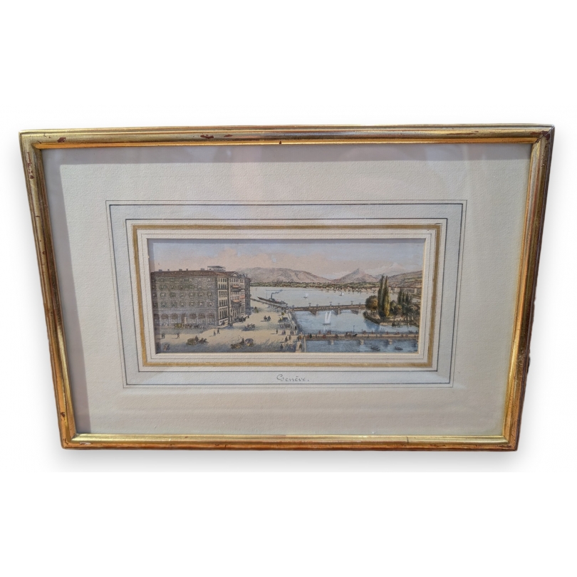 Gravure "Genève" par BAUMANN