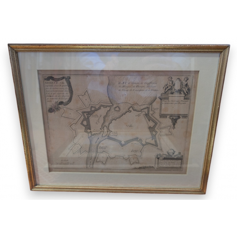 Gravure "Genève" par DE FER
