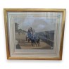 Engraving entitled ‘Mail Coach’ by AGASSE