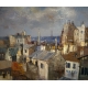 Tableau "Les toits de Paris" signé M. MASUDA