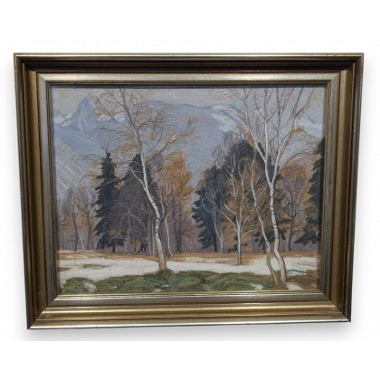 Pastel "Bex" signé M. DUPERTHUIS
