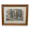 Engraving entitled ‘Sheep on the Plain’, signed F. ROUGE