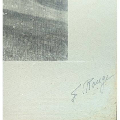 Engraving entitled ‘Sheep on the Plain’, signed F. ROUGE