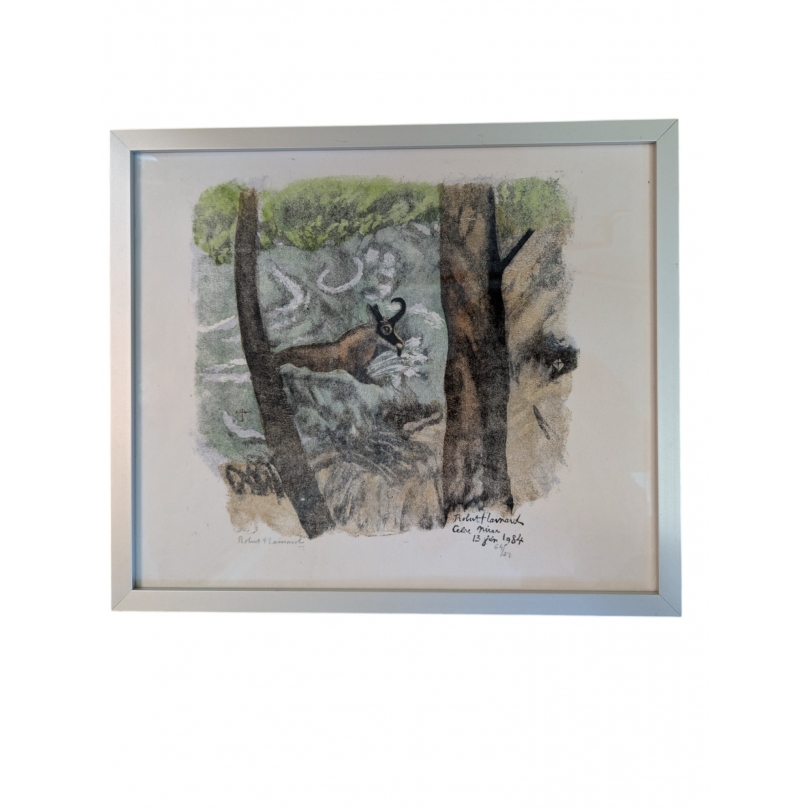 Gravure "Chamois" signé Robert HAINARD