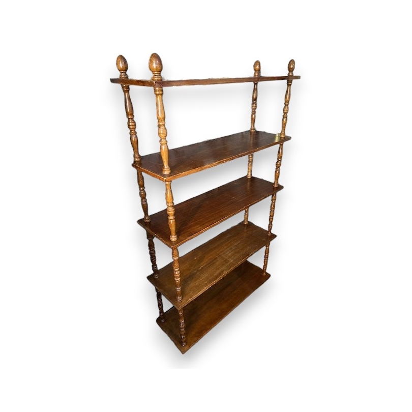 Etagère en bois tourné