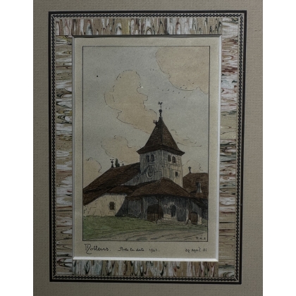 "Mollens" engraving by Moinat SA – Antiques and decorative items – Engravings, lithographs