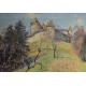 Tableau "Château de Gruyères" signé H ROBERT