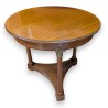 Empire-style side table with three columns