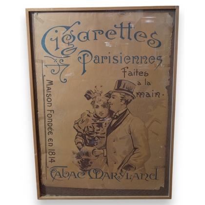 Publicité Cigarettes Parisiennes Tabac Maryland