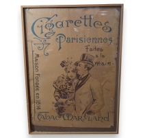 Publicité Cigarettes Parisiennes Tabac Maryland