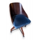 Fauteuil de bureau Elégance, Bleu