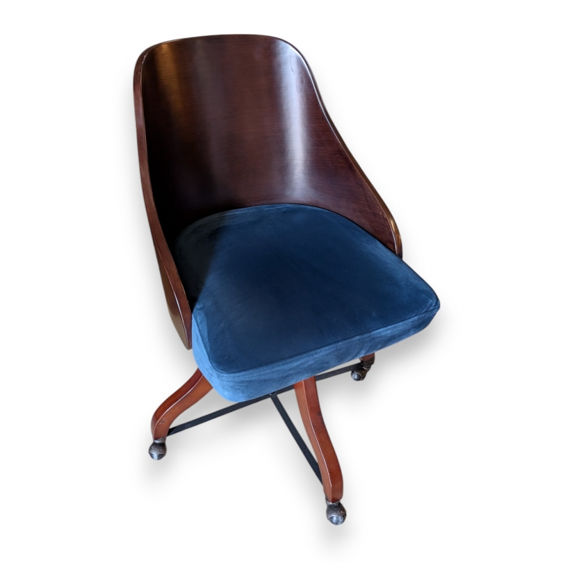 Fauteuil de bureau Elégance, Bleu