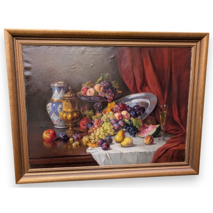 Tableau Nature morte signé A. REDTWITZ