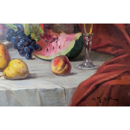 Tableau Nature morte signé A. REDTWITZ