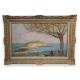 Tableau "Bord de mer" signé E. BOUDET