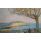 Tableau "Bord de mer" signé E. BOUDET