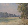 Tableau \"Paysage animé\" signé M. MOISSET
