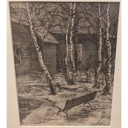 Engraving ‘December’ by A.A. MIRONOVA