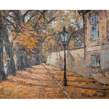 Tableau \"Prague\" signé ASHKHOTOV