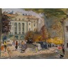 Tableau \"Rue Plotnikov\" signé A. MIKHAILOV